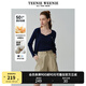 Teenie Weenie【原紗防曬】小熊淑女白色毛衣針織開衫長袖打底衫女空調(diào)衫 藏青色 M (165)