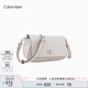 Calvin Klein女包【七夕禮物】25夏通勤金屬字母翻蓋ck小巧單肩斜挎包4K3134G WGY-月光白 OS