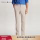 TOMMY HILFIGER【斜紋微肌理】秋冬男裝府綢直筒半松緊腰西褲休閑微彈長(cháng)褲 米白色AEV -直筒版-府綢-正常拍 34 （2.7尺）