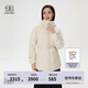 KOLON SPORT/可隆中量羽絨服 女子壓膠連帽冬GTX防風(fēng)寬松鵝絨外套夾克 LKDJ4WTK16-IV 象牙白 M 165/88A