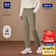 海瀾之家（HLA）休閑褲男輕商務(wù)時(shí)尚系列大碼褲子男秋冬季 卡其2C L 175/84A推薦135~148斤