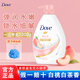 多芬（Dove）沐浴露乳木果香1000g官方正品沐浴乳液保濕溫潤膚持久留香大瓶裝 彈潤水嫩1kg+浴球【白茶白桃香】