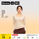 蕉內（Bananain）【劉浩存同款】熱皮301+保暖內衣女士打底衫芭蕾領(lǐng)美體肌底衣內搭 【劉浩存同款|芭蕾領(lǐng)】燕麥奶 M