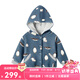 Milkbarn春秋兒童連帽外套寶寶加厚衣服男女童外出童裝 冒險企鵝 90 cm(18-24月-參考身高80-90cm)