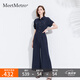MeetMetro瑪依爾時(shí)尚通勤連體褲女2025夏季新款工裝風(fēng)休閑連體衣 藏藍(lán)色【現(xiàn)貨閃電發(fā)】 XL