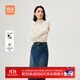 HLA海瀾之家長(cháng)袖針織衫女可翻高領(lǐng)純羊毛毛衣女裝冬