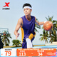 特步（XTEP）【國潮】男裝速干籃球套裝背心短褲夏季運動(dòng)兩件比賽訓練套吸 深紫 XL/180