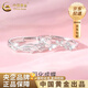 中國黃金（CHINA GOLD）純銀蝴蝶情侶對戒新款輕奢小眾設(shè)計感七夕情人節(jié)禮物送女朋友老婆 925銀羽化成蝶情侶戒指【品牌禮盒】