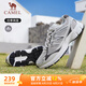 駱駝（CAMEL）追尋復古慢跑步男鞋厚底休閑運動鞋子 K14B09L7051 石板灰 42