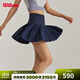 威爾勝（Wilson）官方25新款女士MIDTOWN蜜糖帶底褲球袋一體織網(wǎng)球運動(dòng)半身裙 純色海軍藍 WW00160331DBC S /165/66A