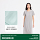 松山棉店二合一薄荷羅紋女士帶杯裙自帶涼感垂順柔滑5A抗菌可外穿裙子 灰色 L (165)