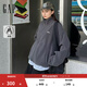 GAP女裝2025秋季新款刺繡logo搖粒絨寬松百搭拉鏈立領(lǐng)外套829622 灰色 S (160/84A) 亞洲尺碼