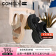 康莉（COMELY）商場(chǎng)同款休閑涼鞋女2025夏季舒適厚底外穿精致高級(jí)涼鞋 黑色  36 