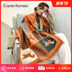 CRANTA KOMEIA圍巾女2025新款秋冬季披肩韓版加厚圍脖生日七夕情人節(jié)禮物 橙色 高級感輕奢送女朋友實用老婆