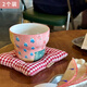 桂岐彩色拼布陶瓷杯女生高顏值ins馬克杯辦公室咖啡杯家用釉下彩水杯 葫蘆杯【2個(gè)裝】