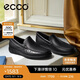愛步（ECCO）樂福鞋男 軟底輕盈一腳蹬豆豆鞋 S 輕巧莫克540514 黑色43