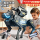 奧智嘉（AoZhiJia）智能ai機器狗6-8-12編程遙控機器人兒童玩具男孩1-3歲生日禮物 AI編程握手機器狗【APP+語(yǔ)音+炮臺】黑