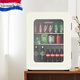 奧達(dá)信【新品】復(fù)古小冰箱靜音客廳桌面電冰箱保鮮美妝冰箱新款迷你冰箱迷你茶葉保鮮柜冰吧家用床頭冰箱 BCG41E-奶油白玻璃門（靜音款）