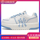MLB鞋子男女情侶低幫學(xué)長(cháng)鞋25秋冬新款老花logo撞色運動(dòng)時(shí)尚厚底板鞋 白色 38.5
