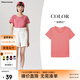 美特斯邦威短袖t恤女士夏季純色合體多色學(xué)生校園時(shí)尚女上衣基礎(chǔ)百搭打底衫 實(shí)樣鐵銹紅 L 165 88A