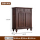 杜慕倫德國品牌純實(shí)木鞋柜入戶(hù)進(jìn)門(mén)靠墻玄關(guān)柜白蠟木大容量輕奢復古鞋架 二門(mén)80胡桃色 進(jìn)口FAS級白蠟木