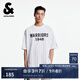 杰克·瓊斯（JACK&JONES）NBA聯(lián)名男裝衣身?xiàng)l紋舒適百搭潮流時(shí)尚運(yùn)動(dòng)短袖上衣T恤225201150 A06本白色 M （175）
