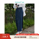 茵曼（INMAN）翻袖設(shè)計感牛仔短外套2025秋季女裝新款寬松休閑小個子夾克上衣 深牛仔藍(lán)半身裙--18438189 L