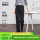 婭麗達早八神褲直筒褲女2025秋季新款顯瘦八分煙管褲休閑褲子 隕石黑（A0） 29