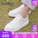 金利來(lái)（Goldlion）男鞋板鞋小白鞋休閑鞋時(shí)尚舒適系帶休閑鞋G522310478BBE白色40