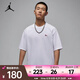 耐克（NIKE）Jordan春夏男子AJ1刺繡鞋標(biāo)貼片棉質(zhì)休閑運(yùn)動(dòng)T恤短袖針織衫 HJ2327-100 XL