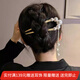 向晚發(fā)簪簪子u型珍珠發(fā)簪女插梳發(fā)夾盤發(fā)固定神器發(fā)釵簪子頭飾發(fā)釵