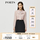 PORTS寶姿秋冬女裝新款假兩件時(shí)尚通勤連衣裙ALM9D065NPP066 粉紅色-1 S (4)