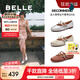 百麗（Belle）周雨彤推薦浮光芭蕾瑪麗珍鞋女商場(chǎng)款3H9A8AQ5 周雨彤推薦銀色 36 (230mm)