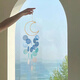 MPPMCK風(fēng)鈴掛件高顏值 INS風(fēng)天然貝殼風(fēng)鈴兒童房間臥室風(fēng)鈴小掛件 藍(lán)月亮貝殼風(fēng)鈴(成品已做好)