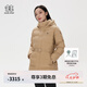 KOLON SPORT/可隆中量羽絨服 女子壓膠連帽冬GTX防風(fēng)寬松鵝絨外套夾克 LKDJ4WTK16-BE 米黃 M 165/88A