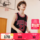 NIKE JORDAN 耐克AJ童裝男童23號籃球服背心2025夏季網(wǎng)眼透氣兒童衣服 正黑色 140 /68 【建議身高128-140cm】