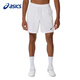 亞瑟士（ASICS）運動(dòng)短褲男款網(wǎng)球服春夏透氣速干衣運動(dòng)訓練健身跑步網(wǎng)球短褲男 白色/2041A343-100 XL