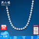 周六福（ZLF）S925銀飾項(xiàng)鏈女光珠鏈無(wú)吊墜百搭簡(jiǎn)約銀飾圓珠素鏈配飾 素鏈45cm