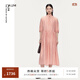 噢姆（AUM）【品質(zhì)臻選】AUM噢姆2025年夏季新款系帶領(lǐng)波點(diǎn)娃娃裙休閑連衣裙 粉色波點(diǎn) XL