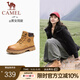 駱駝（CAMEL）【王俊凱同款】馬丁靴男秋冬2025新款大黃靴女戶外工裝靴登山鞋子 GF122W7790 黃金（女款） 36