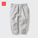 優(yōu)衣庫嬰幼兒寶寶休閑褲/褲子25秋冬新款479660 03 灰色 90