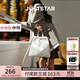 歐時(shí)納（JUST STAR）趙昭儀同款雙肩包女款2025年新輕奢通勤斜挎旅行雙肩背包書(shū)包學(xué)生