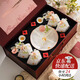 佳禮森達搬家喬遷之喜米飯碗餐具套裝整套禮盒結婚新婚訂婚禮物送新人新娘 郁見(jiàn)花開(kāi)餐具套裝禮盒10件套（快至隔日達）
