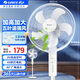 格力（GREE）電風(fēng)扇家用大風(fēng)量五葉立式落地扇 客廳宿舍定時轉(zhuǎn)頁扇搖頭循環(huán)對流換氣扇可升降機(jī)械電扇 FD-4012 白色