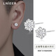 Lnieer999足銀耳釘男單只小眾設計雪花耳環(huán)2025年新款潮養(yǎng)耳洞男款耳飾 999足銀雪花超閃耳釘【單只】