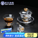 SUSHI CERAMICS茶具套裝輕奢水晶玻璃功夫茶具金箔款1碗2杯高檔禮盒裝