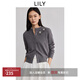 LILY智性開(kāi)衫2025春法式老錢(qián)風(fēng)花朵休閑百搭圓領(lǐng)針織開(kāi)衫外套女 501灰色 L