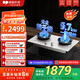 德普凱信（Depelec）2025年新品灶具D5MAX防干燒5700w飯店級大火超溫自動熄火一鍵爆炒雙邊定時 【防干燒】【5.7KW】D5MAX灶具天然氣白色