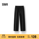 森馬（Semir）休閑褲女冬季發(fā)熱抑菌抓絨寬松彎刀褲2025潮酷香蕉褲109725127008