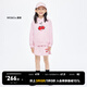 little MO&Co.兩件套 套裝童裝春秋裝女童純棉衛(wèi)衣短裙兒童裙子洋氣 水粉色 130 130/64